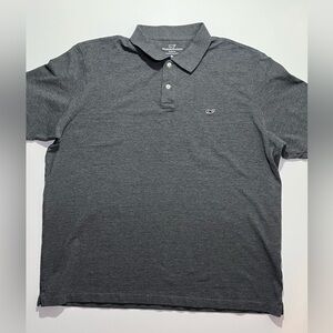 Men’s Vineyard Vines Short Sleeve Polo, Classic Fit, XL, Gray